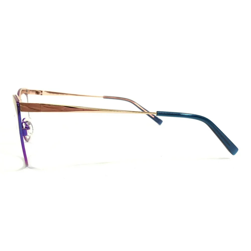 Tom Davies Eyeglasses Frames TD783 Col. 2356 Shiny Purple Rose Gold 54-17-140